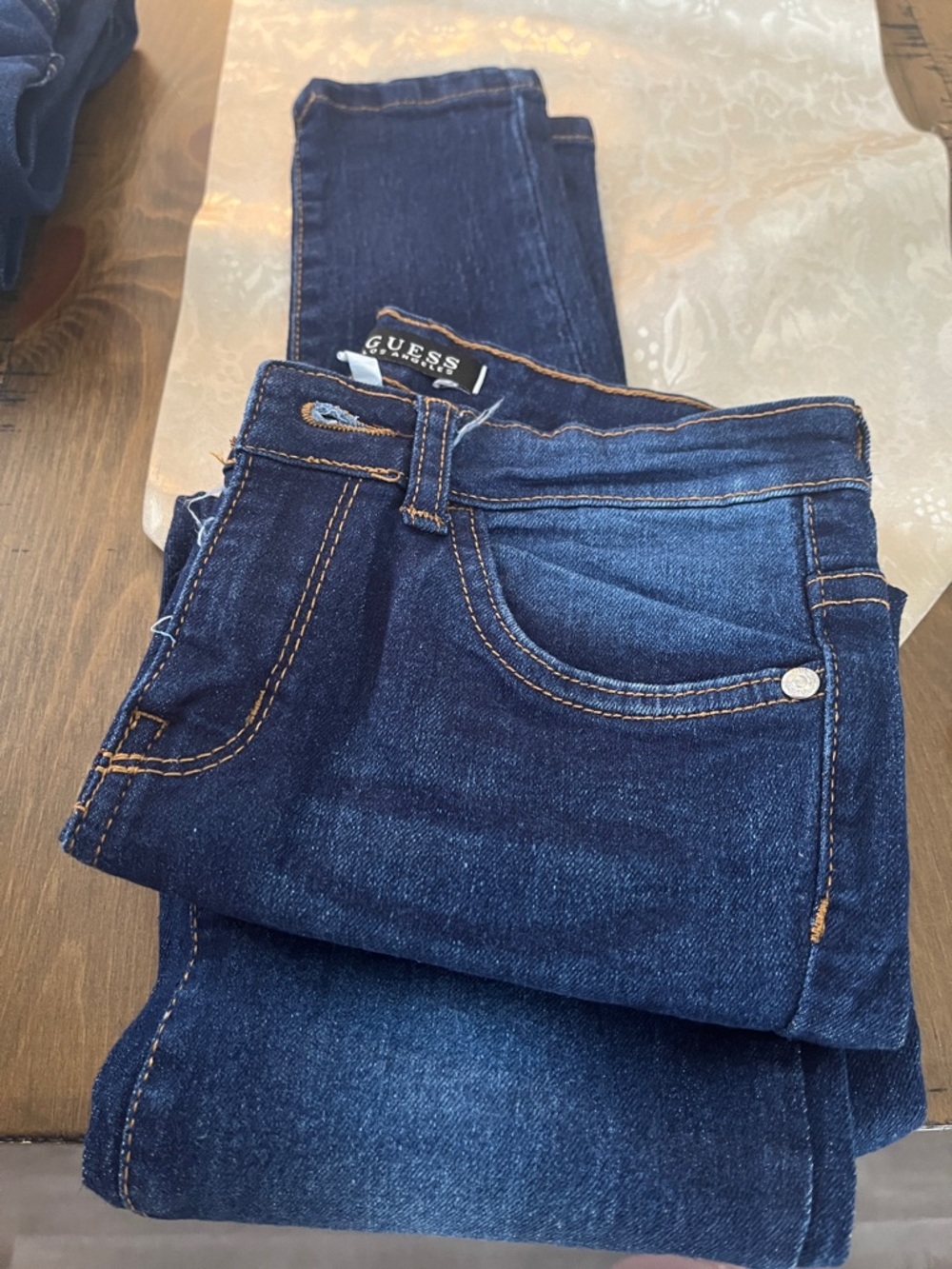 Guess Women’s Skinny Jeans in Deep Indigo Blue